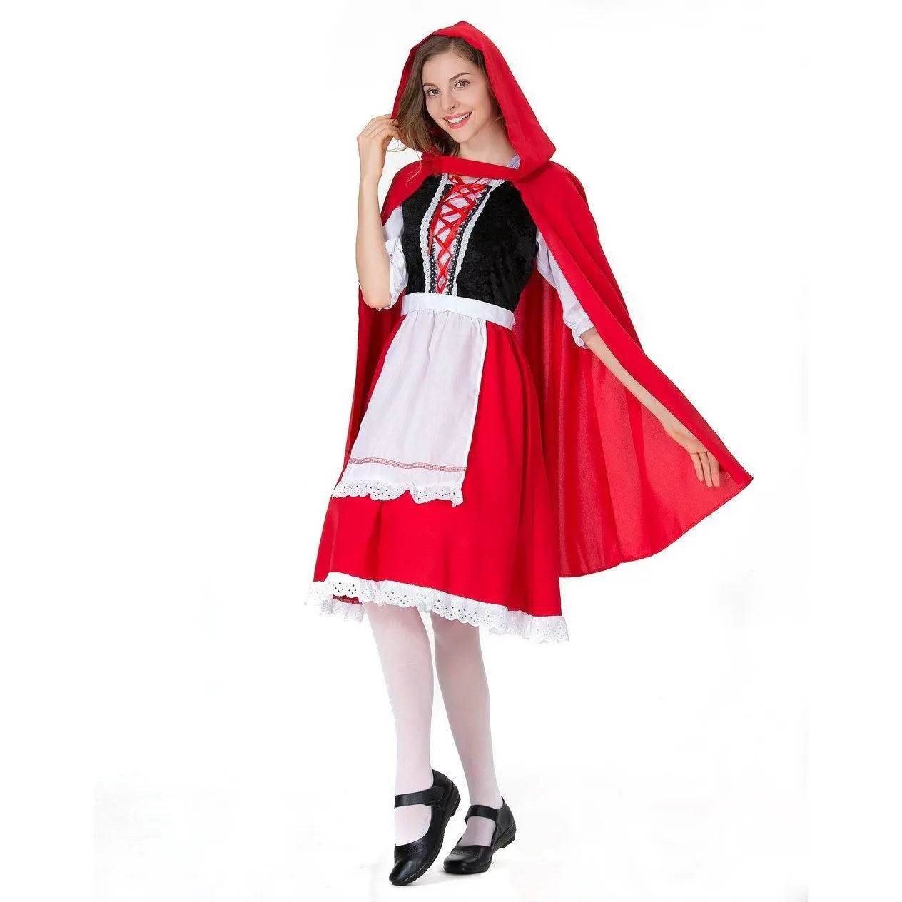 Children's Day Halloween kindergarten Little Red Riding Hood show costume family performance - zzcosplay
