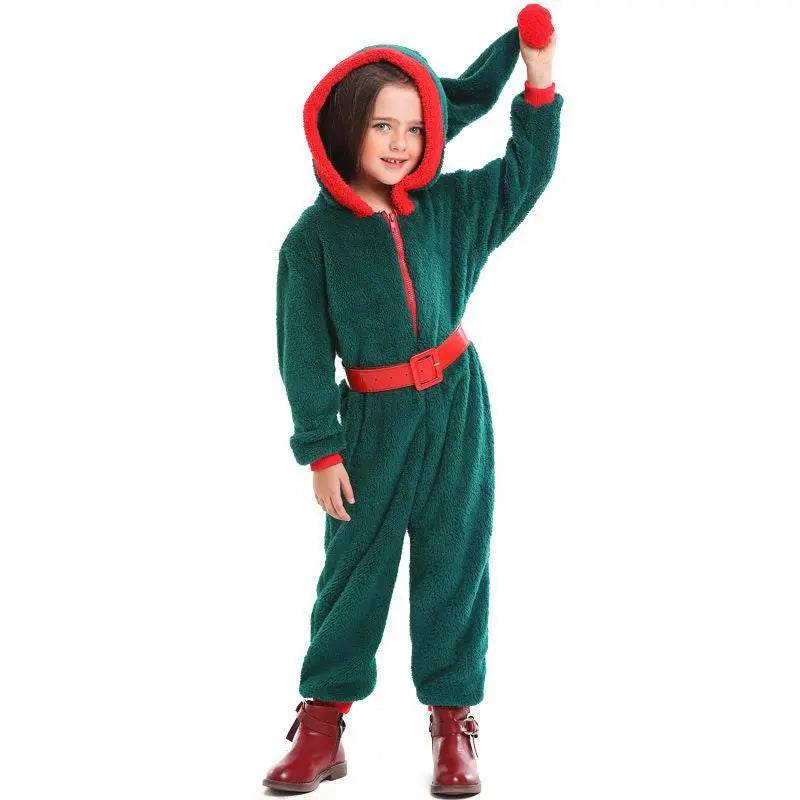 Christmas Family Matching Costume Onesies Hooded Pajamas Jumpsuit - zzcosplay