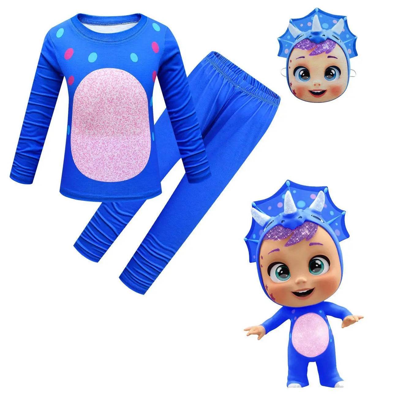 Cry Babies Cosplay Costume Long Sleeve Cartoon Two Piece Suits - zzcosplay