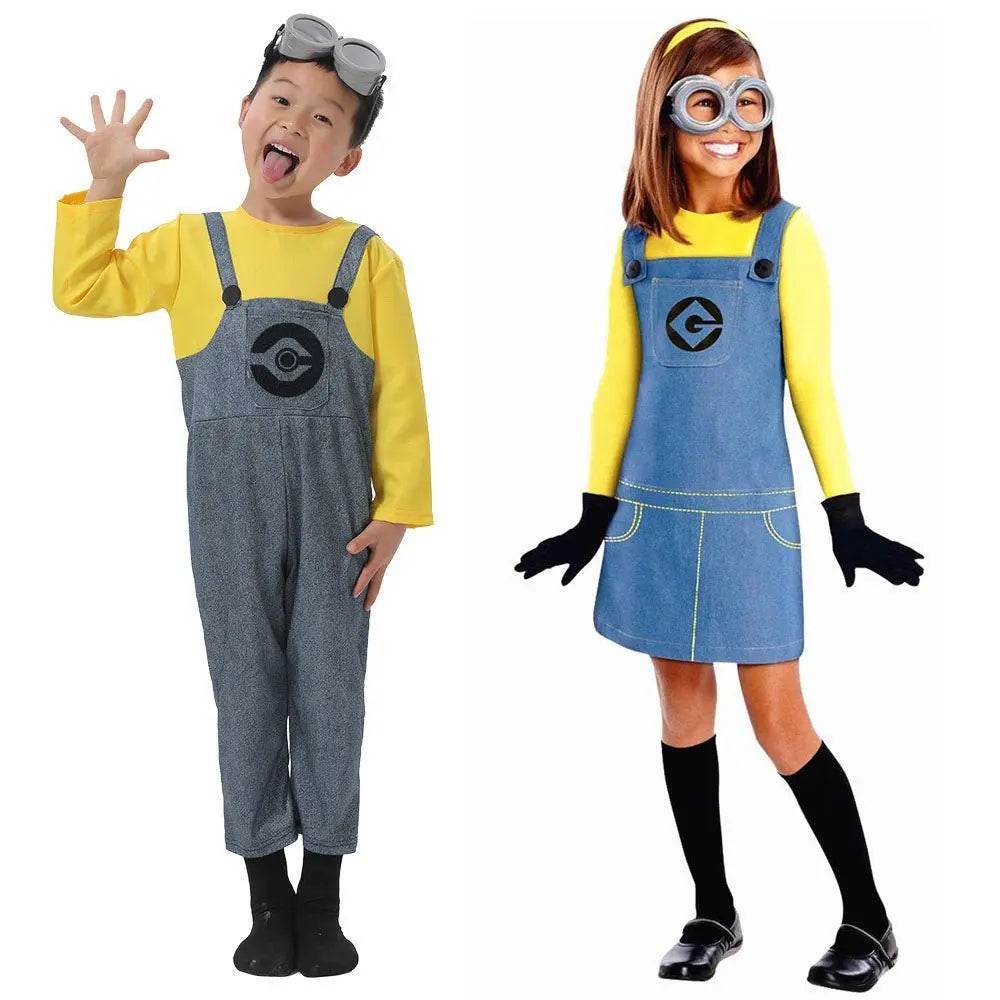 Despicable Me Minions Kids Children Cartoon Cosplay Costume Boys Girls - zzcosplay
