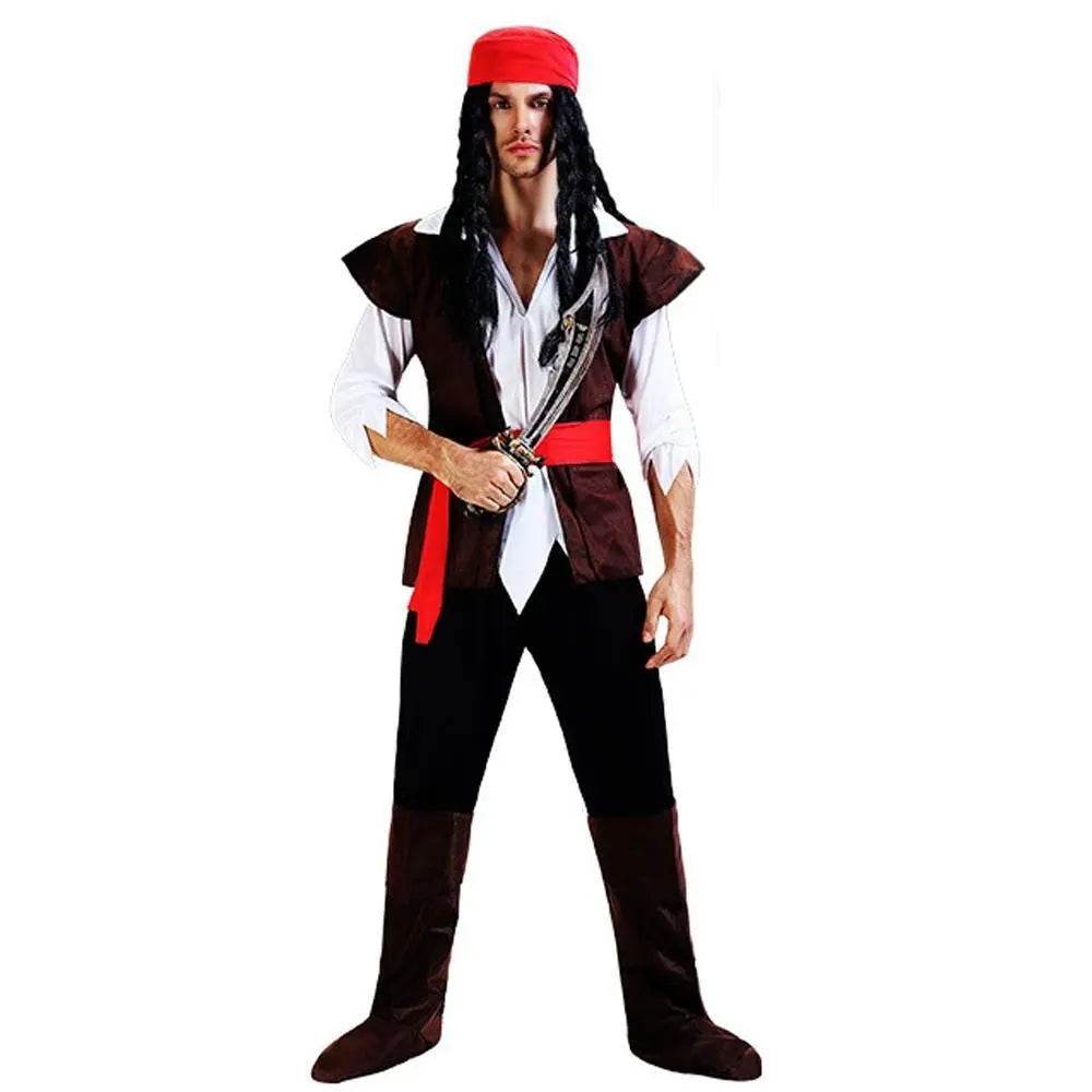 Family Matching Pirate Outfit Cosplay Costume Fancy Dress Halloween - zzcosplay