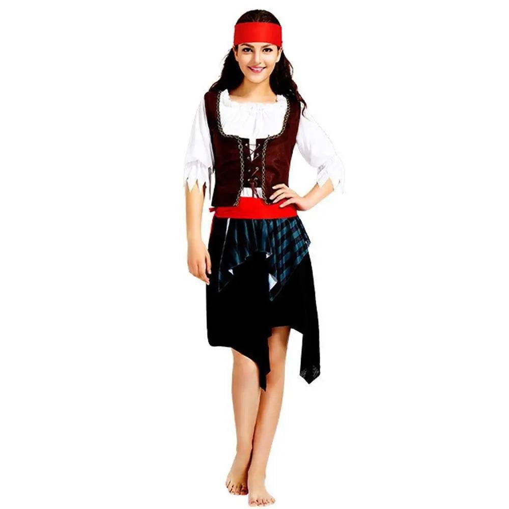 Family Matching Pirate Outfit Cosplay Costume Fancy Dress Halloween - zzcosplay
