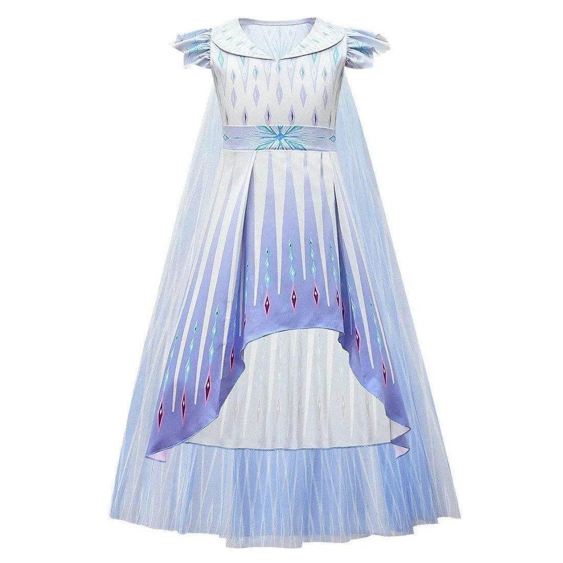 Frozen 2 Cosplay Elsa Halloween Performance Costume Girls Fancy Dress - zzcosplay