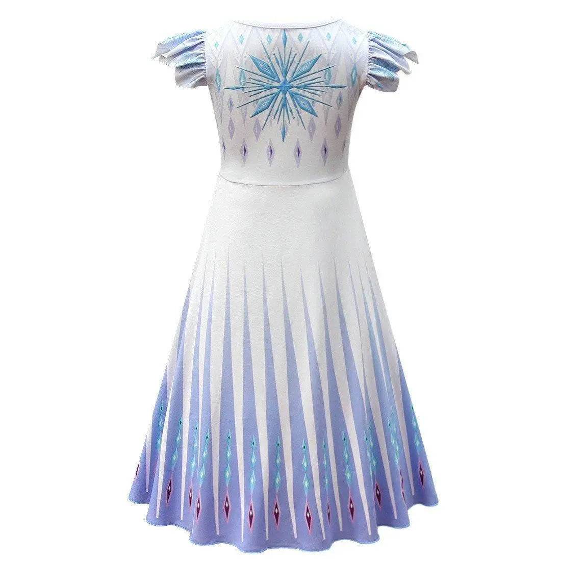 Frozen 2 Cosplay Elsa Halloween Performance Costume Girls Fancy Dress - zzcosplay