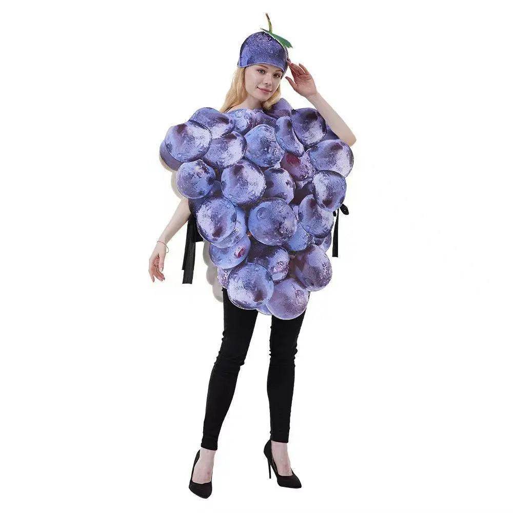 Fruit Grape Dress Cosplay Costume Halloween Carnival Party Disguise Suit - zzcosplay