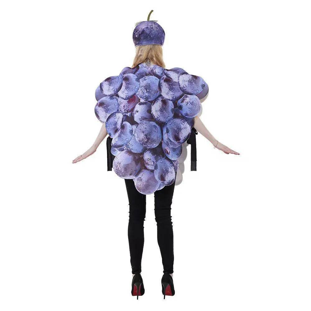 Fruit Grape Dress Cosplay Costume Halloween Carnival Party Disguise Suit - zzcosplay