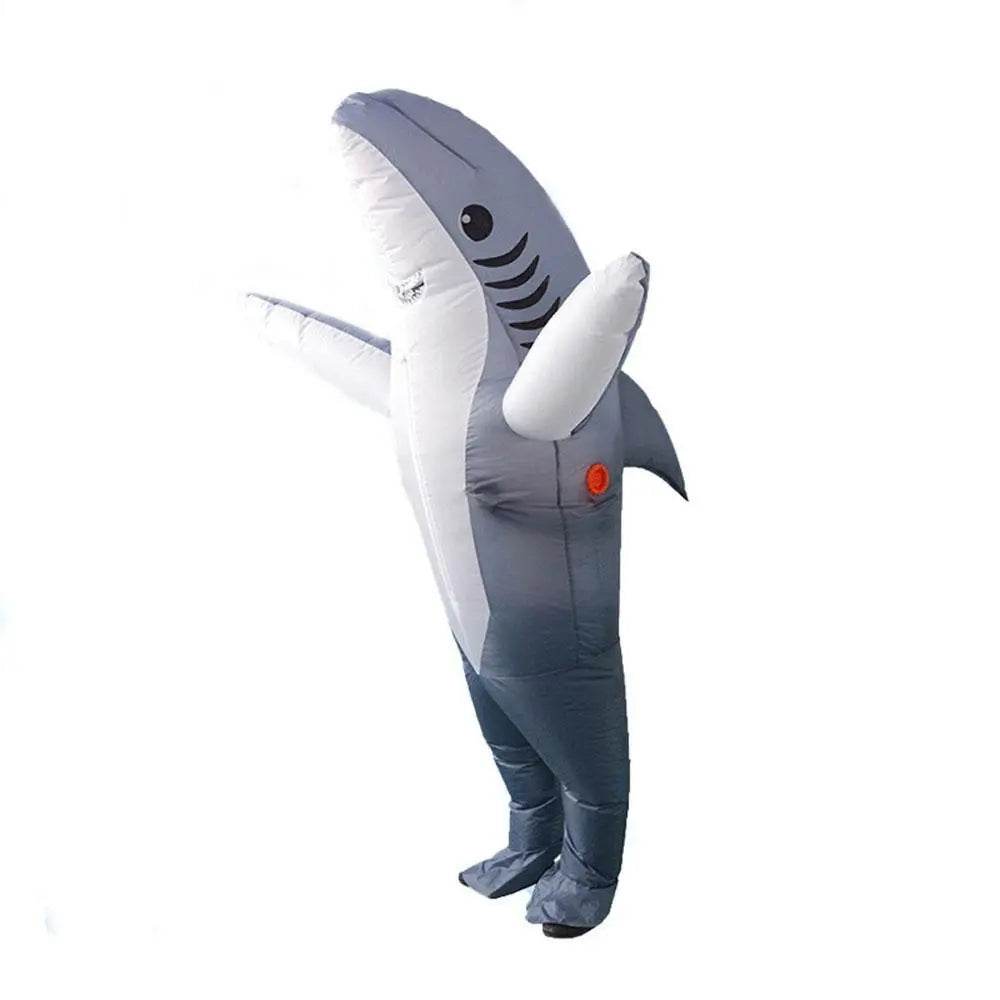 Funny inflatable shark costume Halloween Party for Adult Kids - zzcosplay