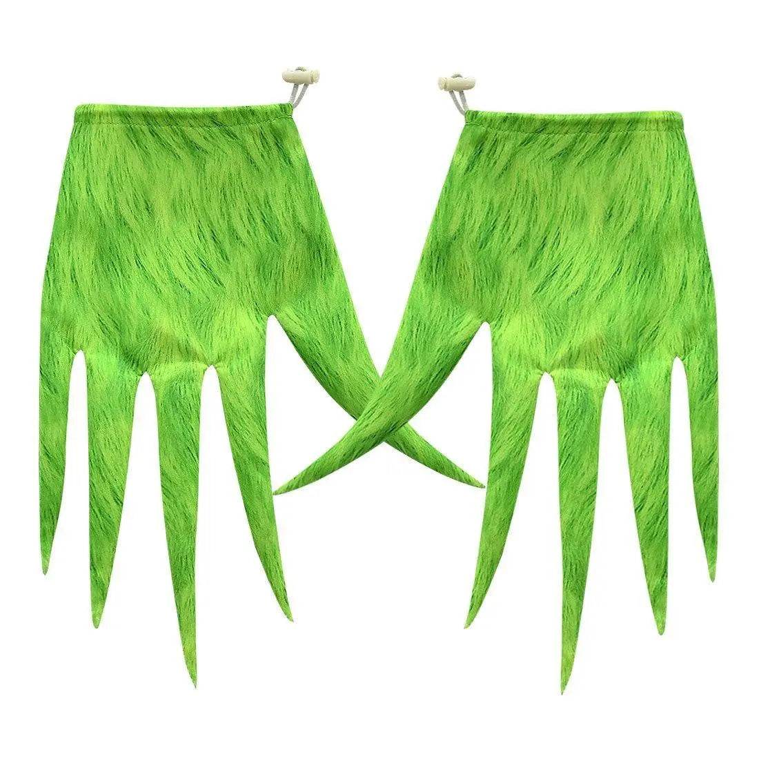 Green Monster Grinch Kids Boys Costume Mask Golves Set Christmas Gift - zzcosplay