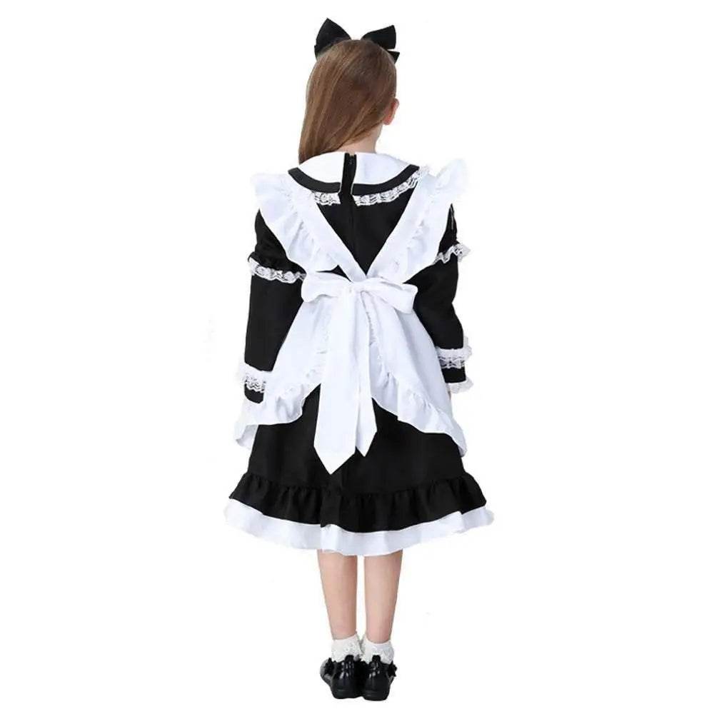Halloween Alice Dress Girl's Princess Costume Maid Dress for kids - zzcosplay
