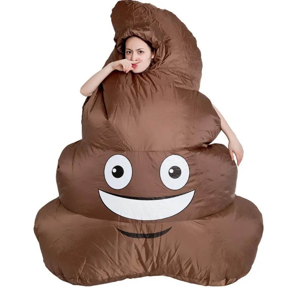 Halloween Emoji Poop Inflatable Party Stage Performance Cosplay Costume - zzcosplay