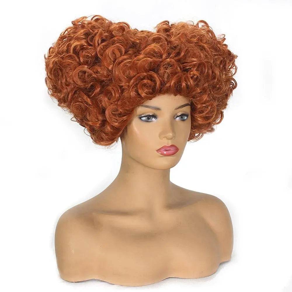 Hocus Pocus Cosplay Winifred Movie Wig Red Queen Costume Wigs for Adult - zzcosplay