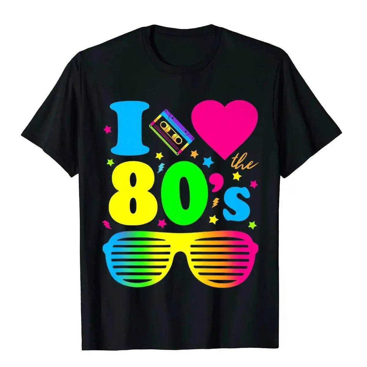 I Love 80s Men T-Shirt 1980s Costumes Cosplay Party Carnival - zzcosplay