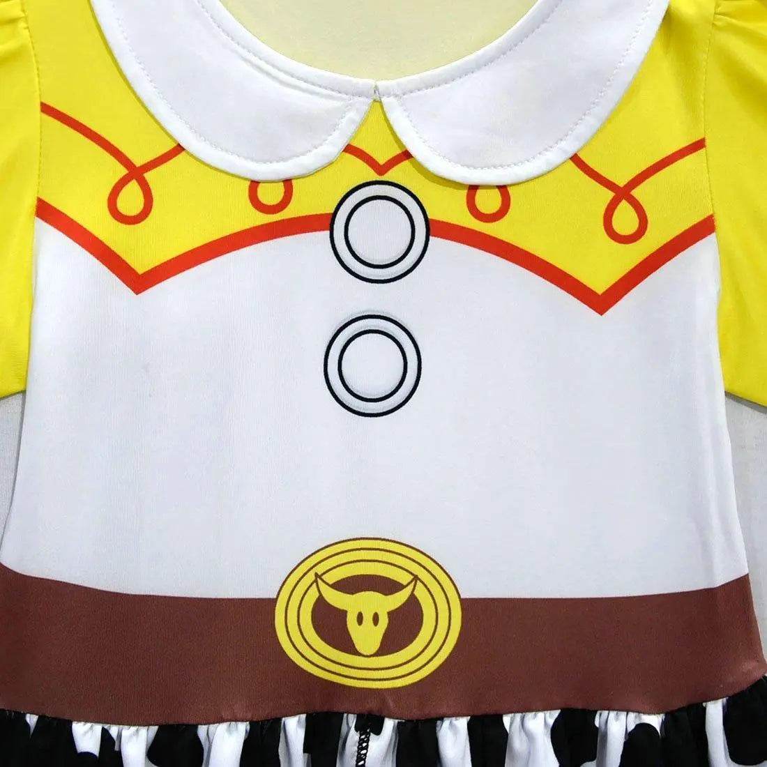 Jessie Toy Story 4 Costume Long Sleeve Dress for Kids Girls - zzcosplay