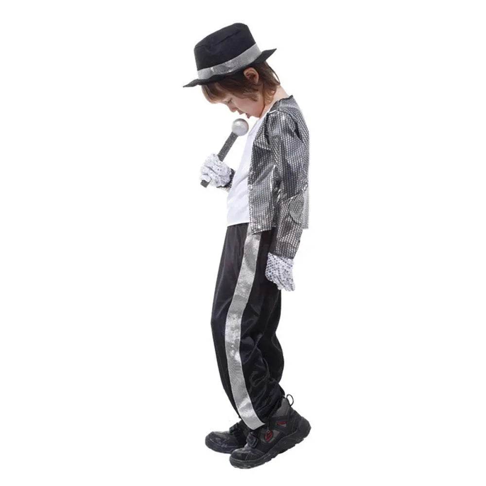 Kid Michael Jackson Thriller Fancy Cosplay Costume Halloween Partywear - zzcosplay