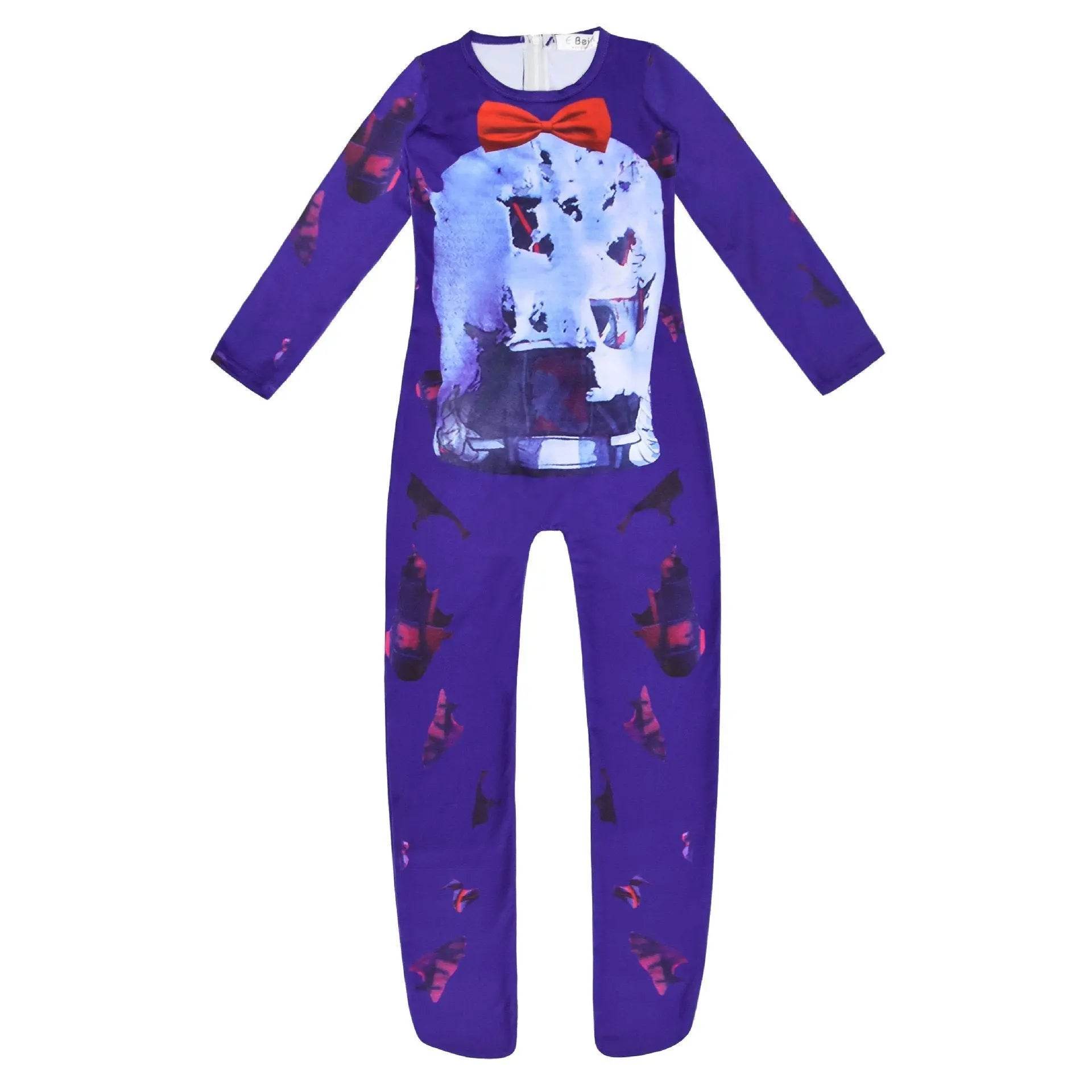 Kids Halloween Teddy Bear Cosplay Costume Jumpsuit Zentai Suits - zzcosplay