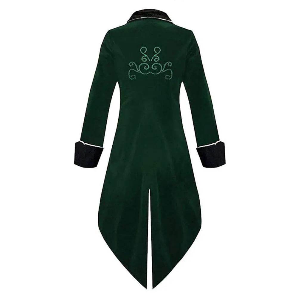 Medieval Steampunk Tailcoat Halloween Costumes Vampire Gothic Jackets Vintage Coat For Men - zzcosplay