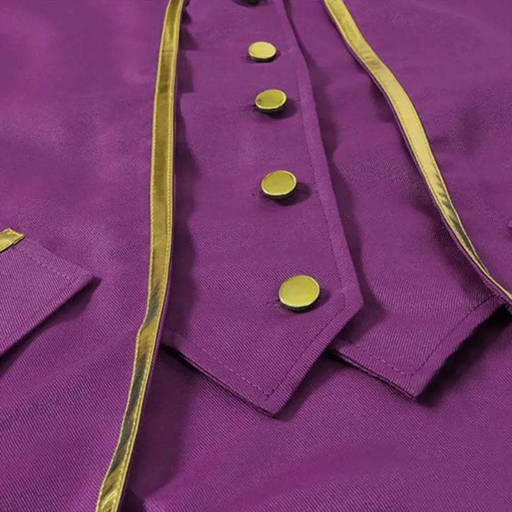 Medieval Steampunk Tailcoat Halloween Costumes Vampire Gothic Jackets Vintage Coat for Men - zzcosplay