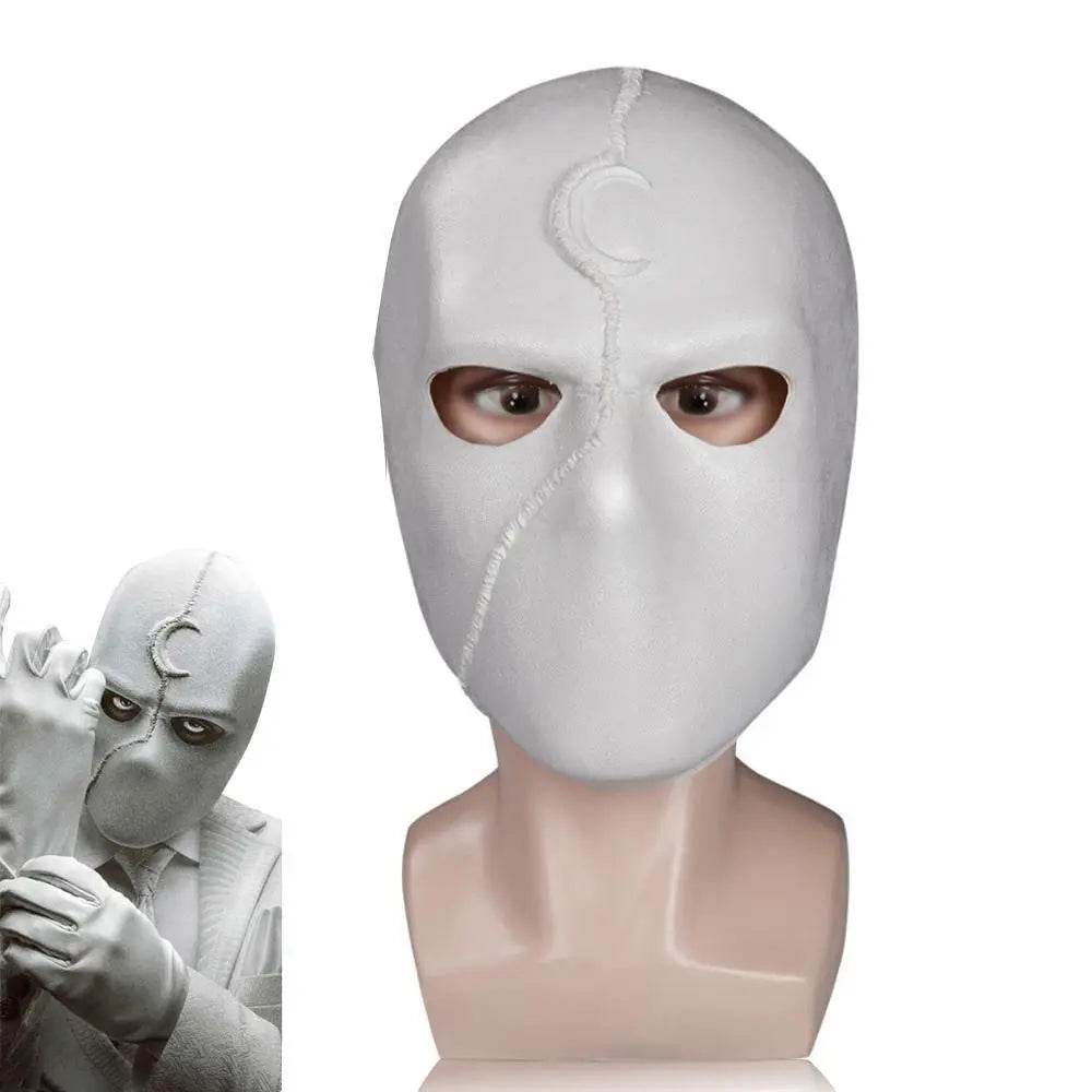 Moon Knight Marc Specto Mask Cosplay Latex Helmet Halloween Party Prop - zzcosplay