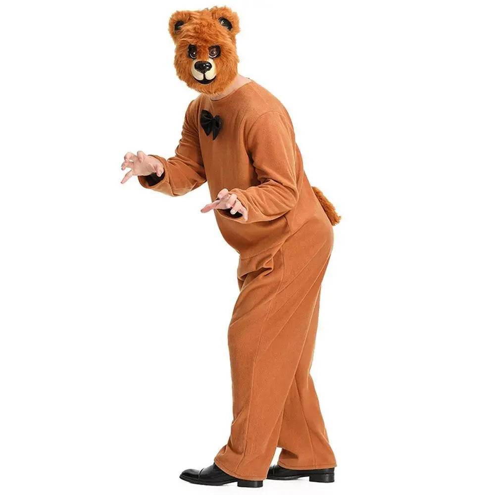 Mr. Smiling Bear Animal Adult Jumpsuit Cosplay Costume Carnival - zzcosplay