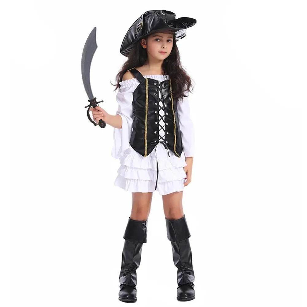 Pirate Outfit Cosplay Costume Fancy Dress Halloween For Kids - zzcosplay