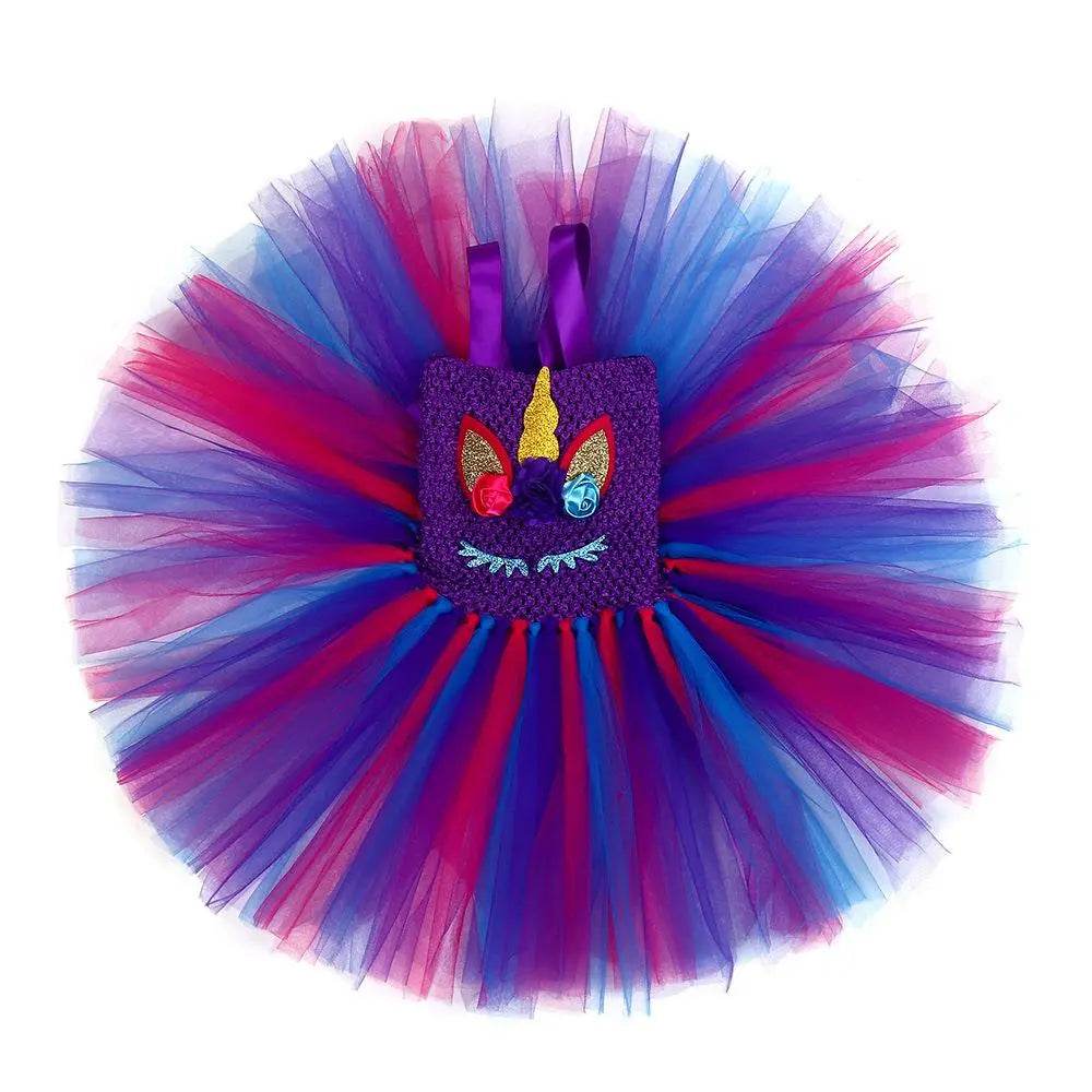 Princess Baoli Cosplay Costume Skirts Dress Children's Day Outfit Unicorn with Headband for Girls - zzcosplay
