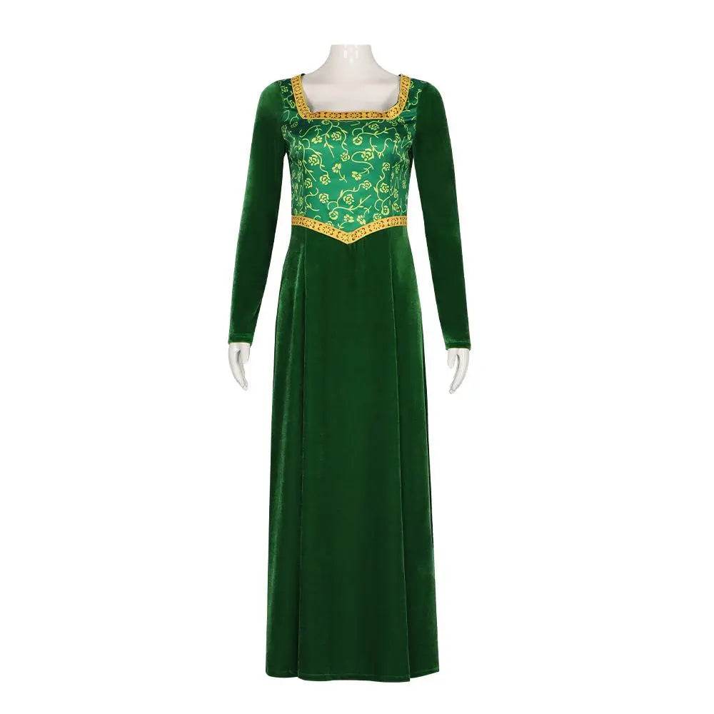 Shrek-Fiona Princess Dress Costume Outfits Cosplay Halloween Carnival Suit - zzcosplay
