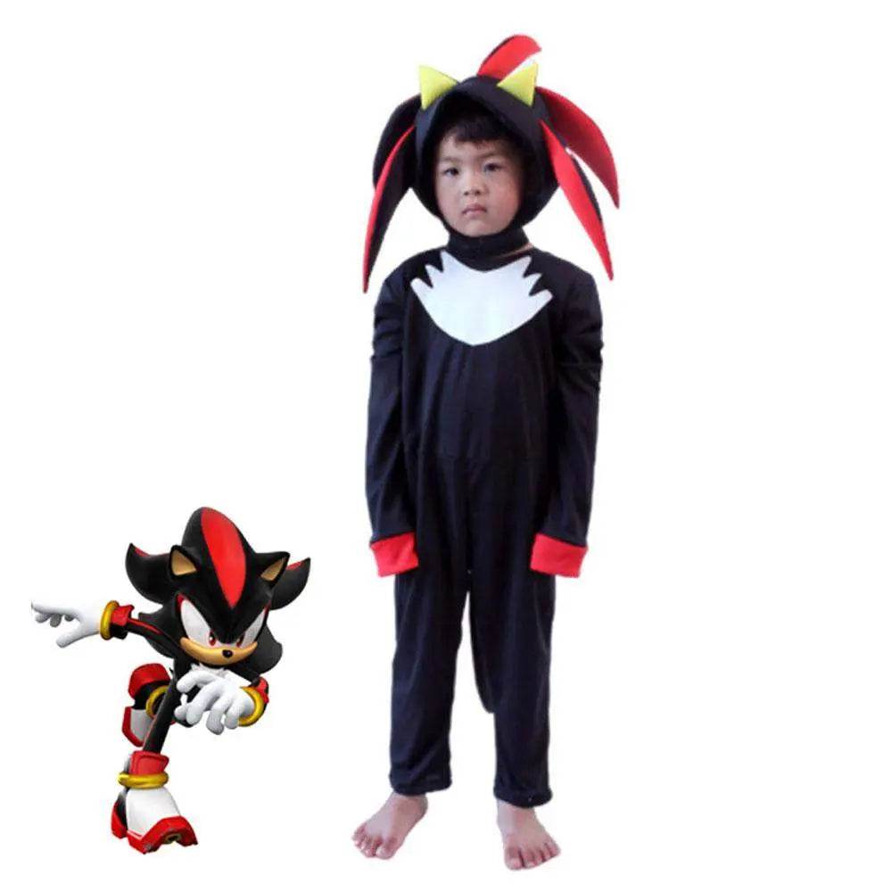 Sonic The Hedgehog Shadow Cosplay Costumes Jumpsuit - zzcosplay