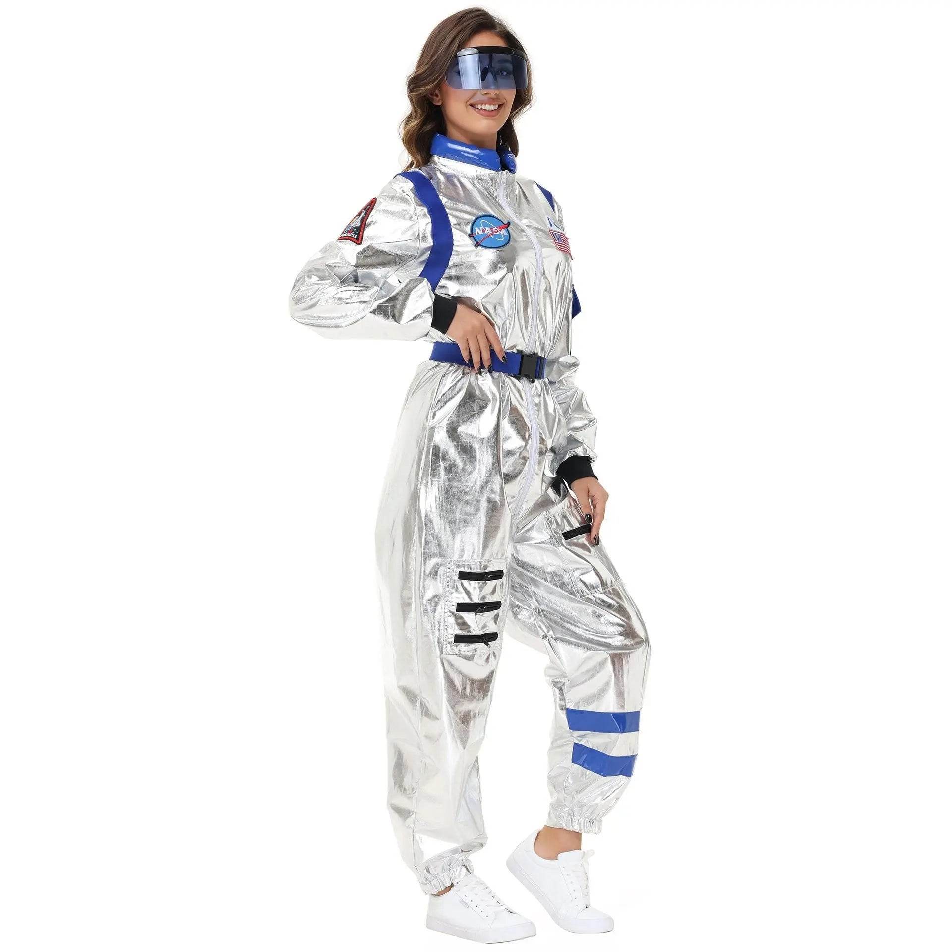 Space Suit Astronaut Couples Costume Carnival Halloween For Women Men - zzcosplay