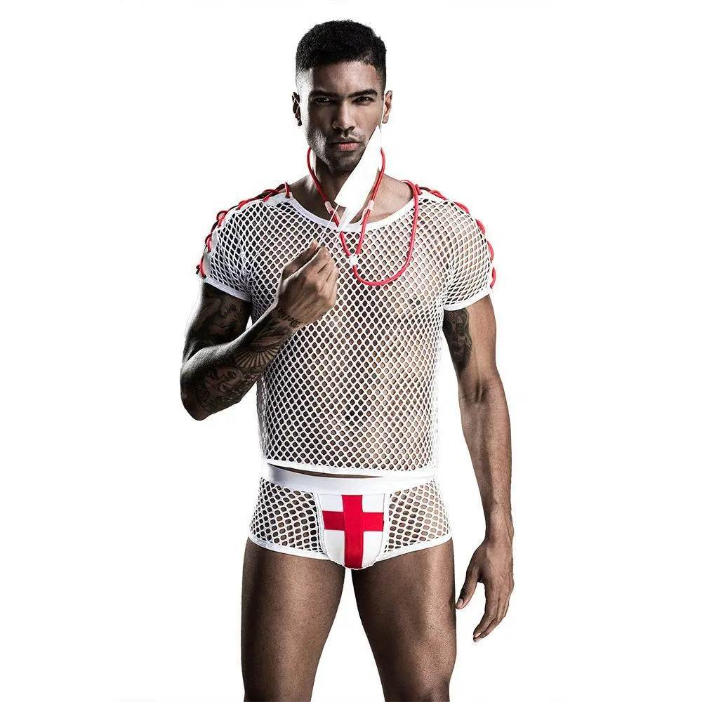 Stag do White Doctor Party Costume Nightclub Uniform - zzcosplay