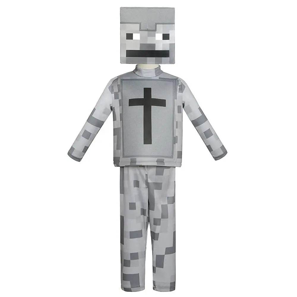 Steve Costume Minecraft Herobrine Notch Alex Cosplay Stage Game Costumes Suits For Kids - zzcosplay