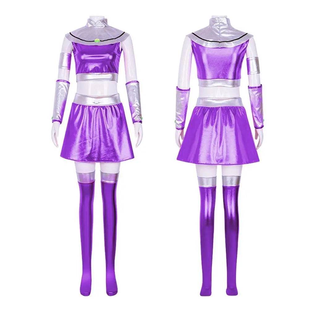 Teen Titans Cosplay Costume Princess Koriand'r Anime Suit Outfit Sets Up For Adults - zzcosplay