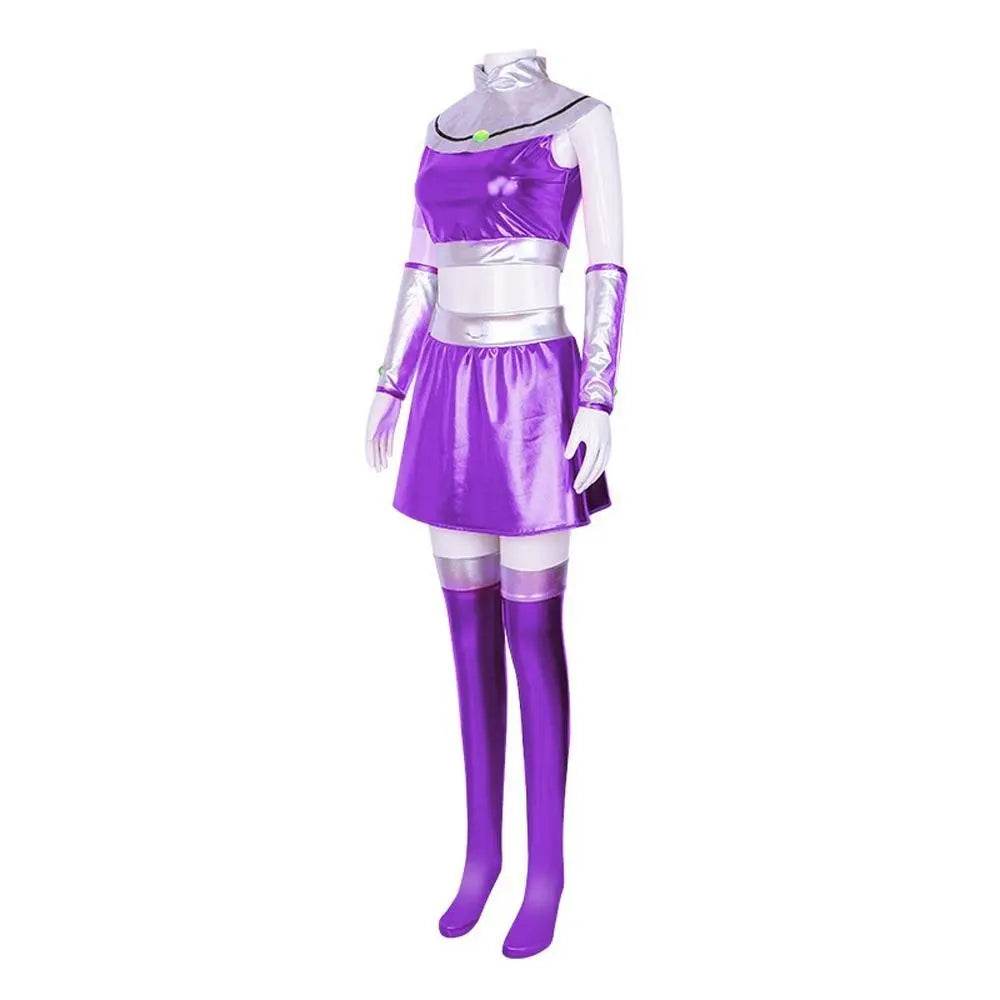 Teen Titans Cosplay Costume Princess Koriand'r Anime Suit Outfit Sets Up For Adults - zzcosplay