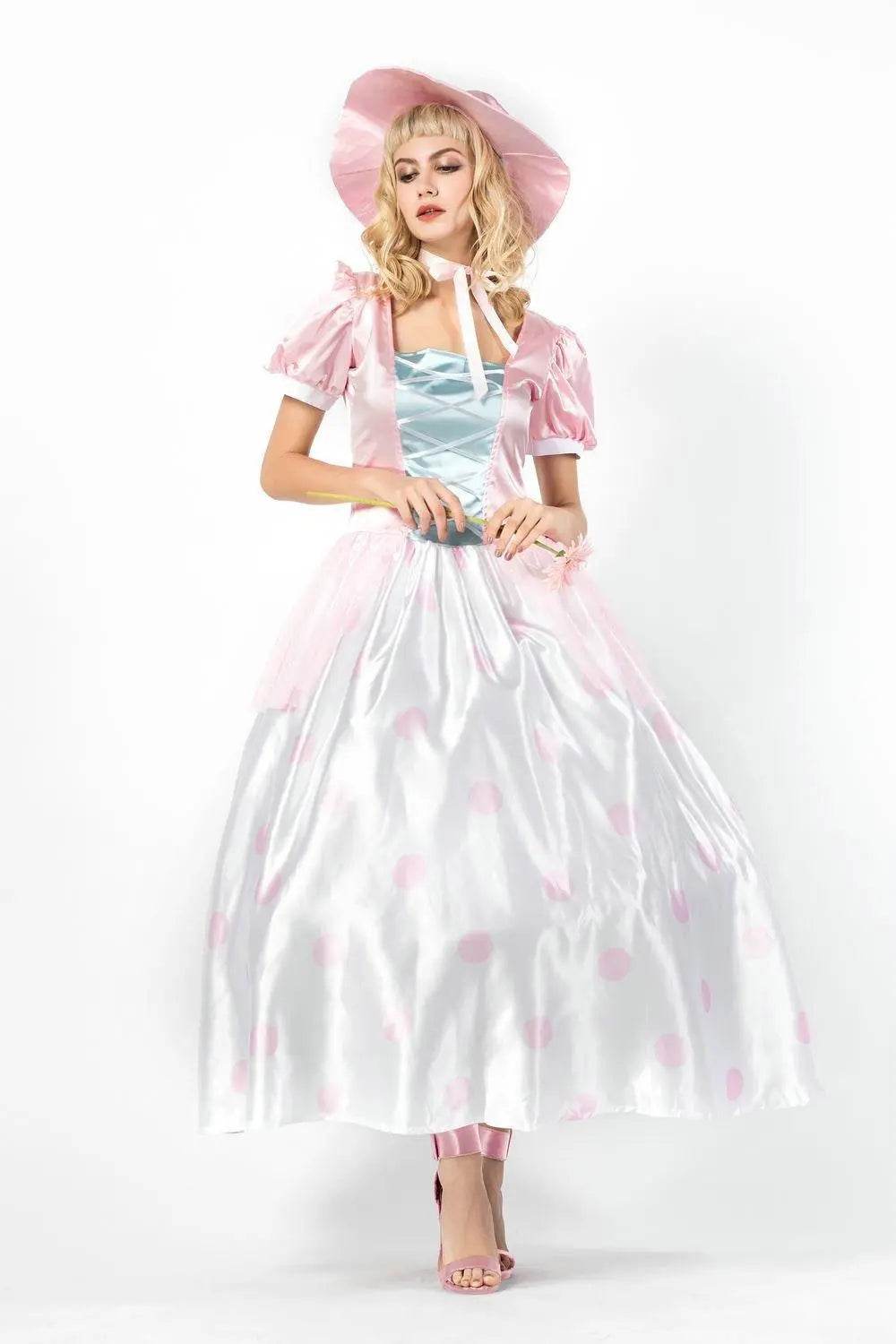 Toy Story 4 Adult Little Bo Peep Costume Cosplay Women Dress Halloween - zzcosplay
