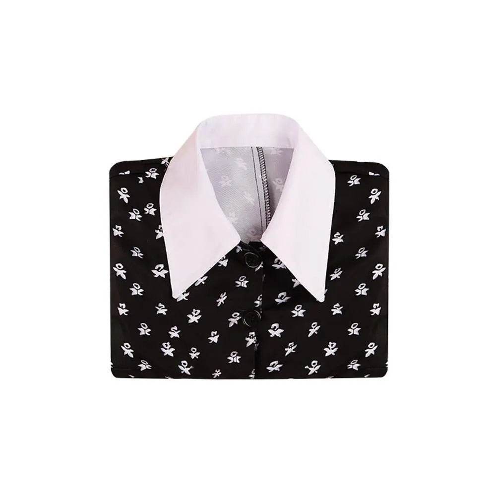 Wednesday Costume The Addams Family Cosplay Costumes Long Sleeve Printed Dress For Adult - zzcosplay