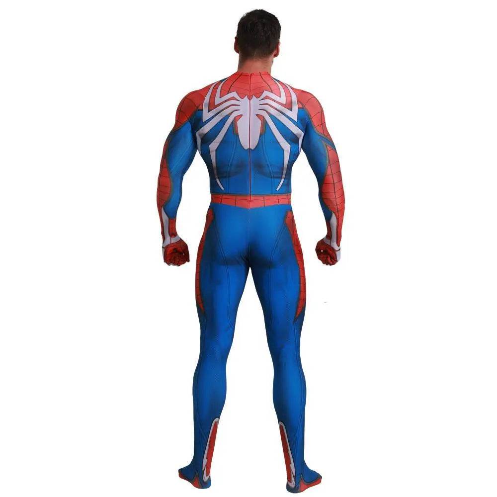 White Spider-Man PS5 PS4 Game Costume Cosplay Zentai Jumpsuit Halloween Party for Adult and kids - zzcosplay