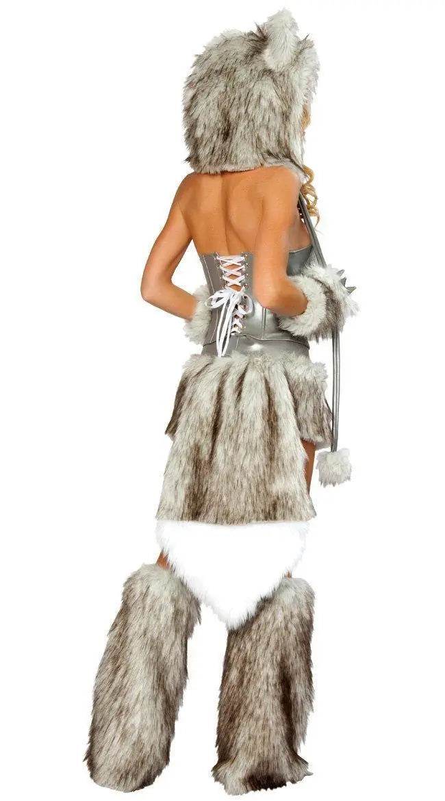 Catwoman Faux Fur Furry Animal Halloween Costume Cosplay Fancy Dress Women - zzcosplay