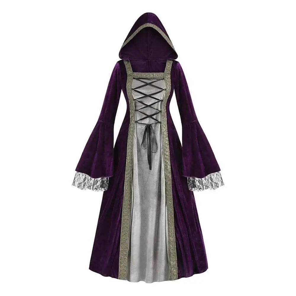 Womens Medieval Renaissance Costume Plus Size Medieval Role Play Dress - zzcosplay