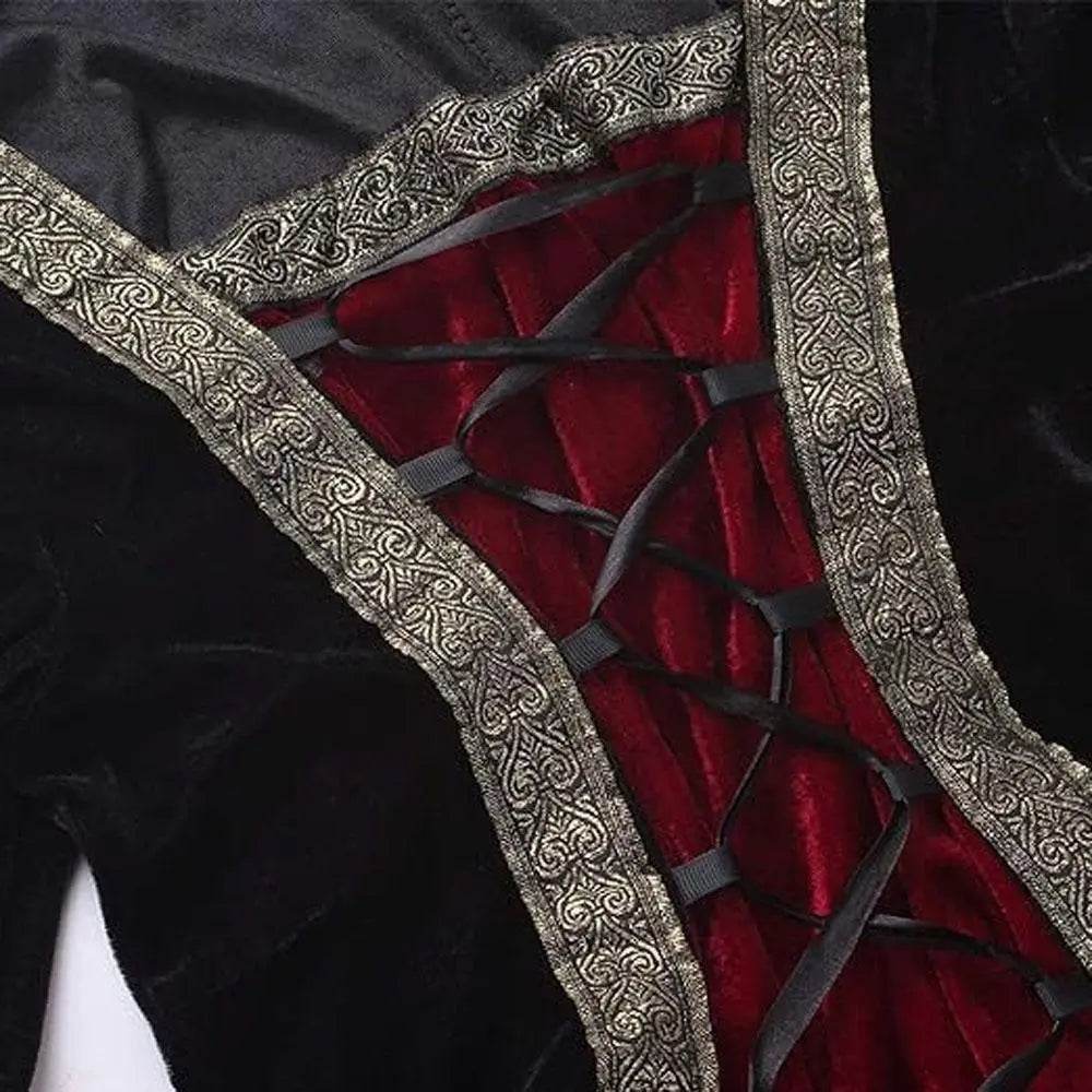 Womens Medieval Renaissance Costume Plus Size Medieval Role Play Dress - zzcosplay