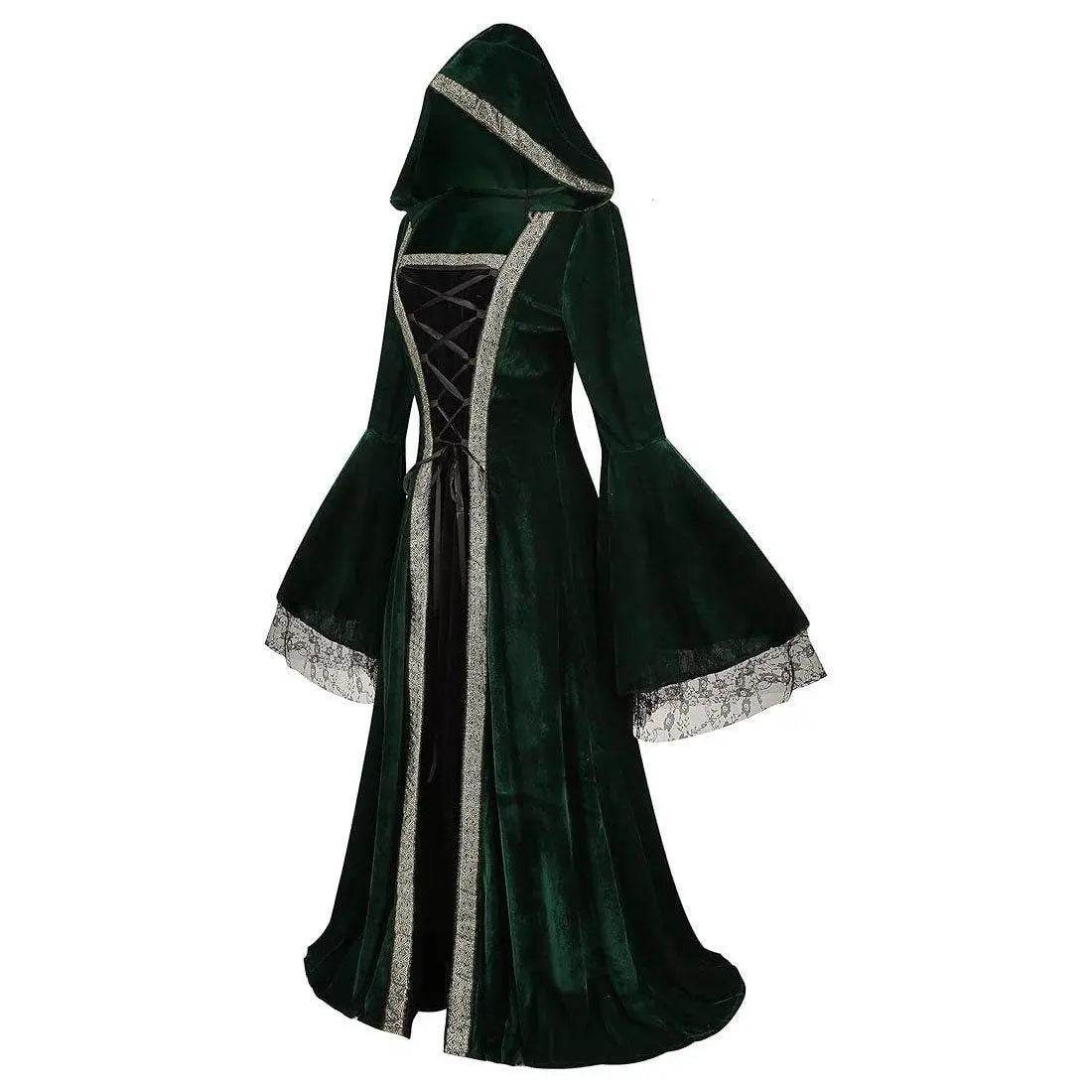 Womens Medieval Renaissance Costume Plus Size Medieval Role Play Dress - zzcosplay