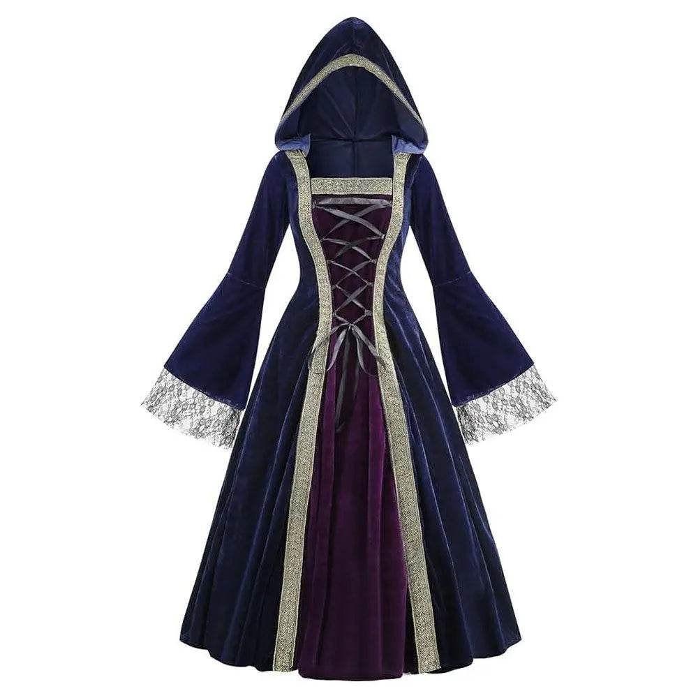 Womens Medieval Renaissance Costume Plus Size Medieval Role Play Dress - zzcosplay