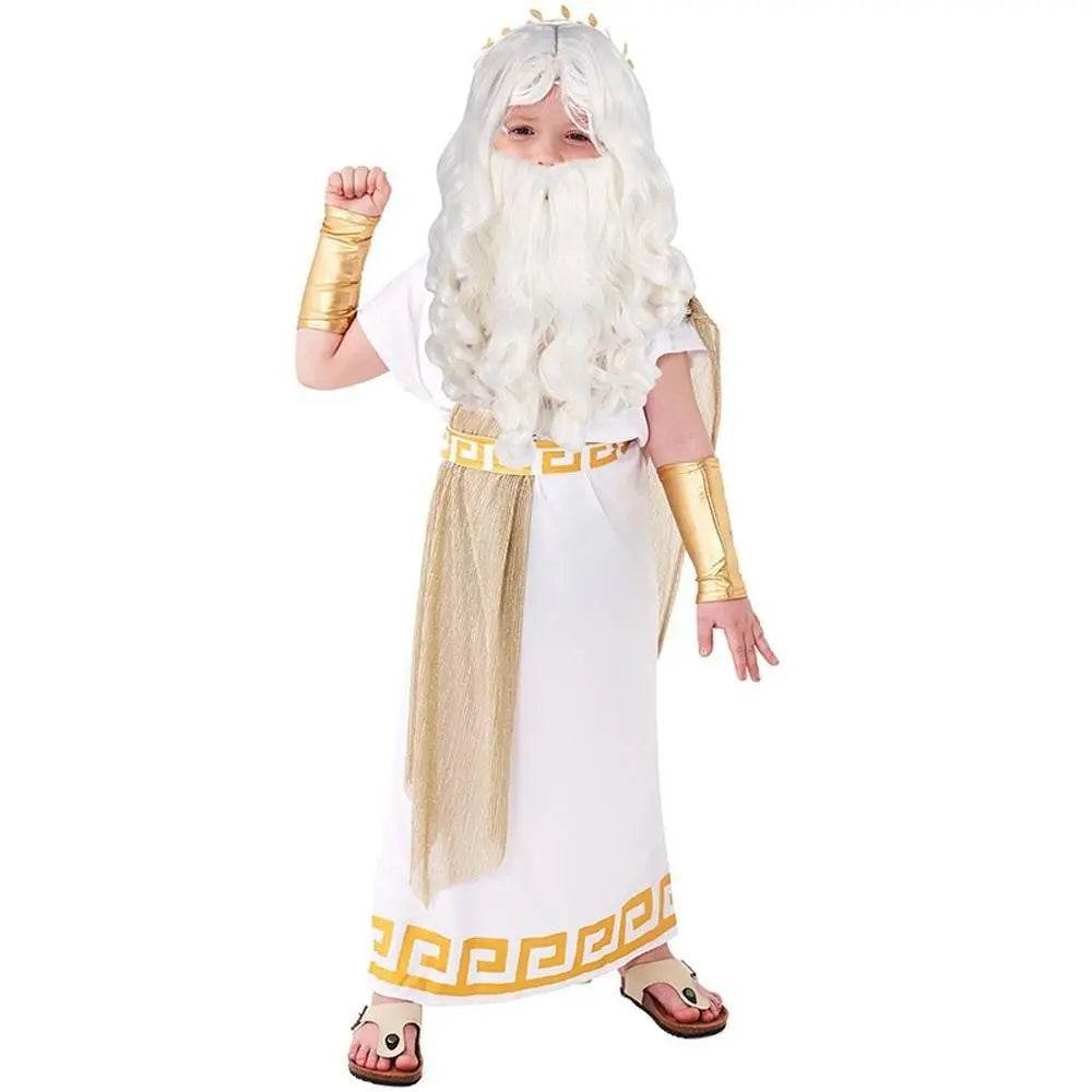 ancient greek mythology zeus Children Halloween carnival costume for kids - zzcosplay
