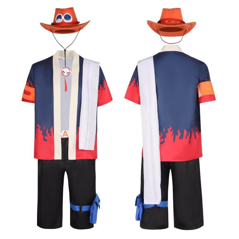 Animation costume Nautical King Fire Fist Ace full cosplay costume stage performance - zzcosplay