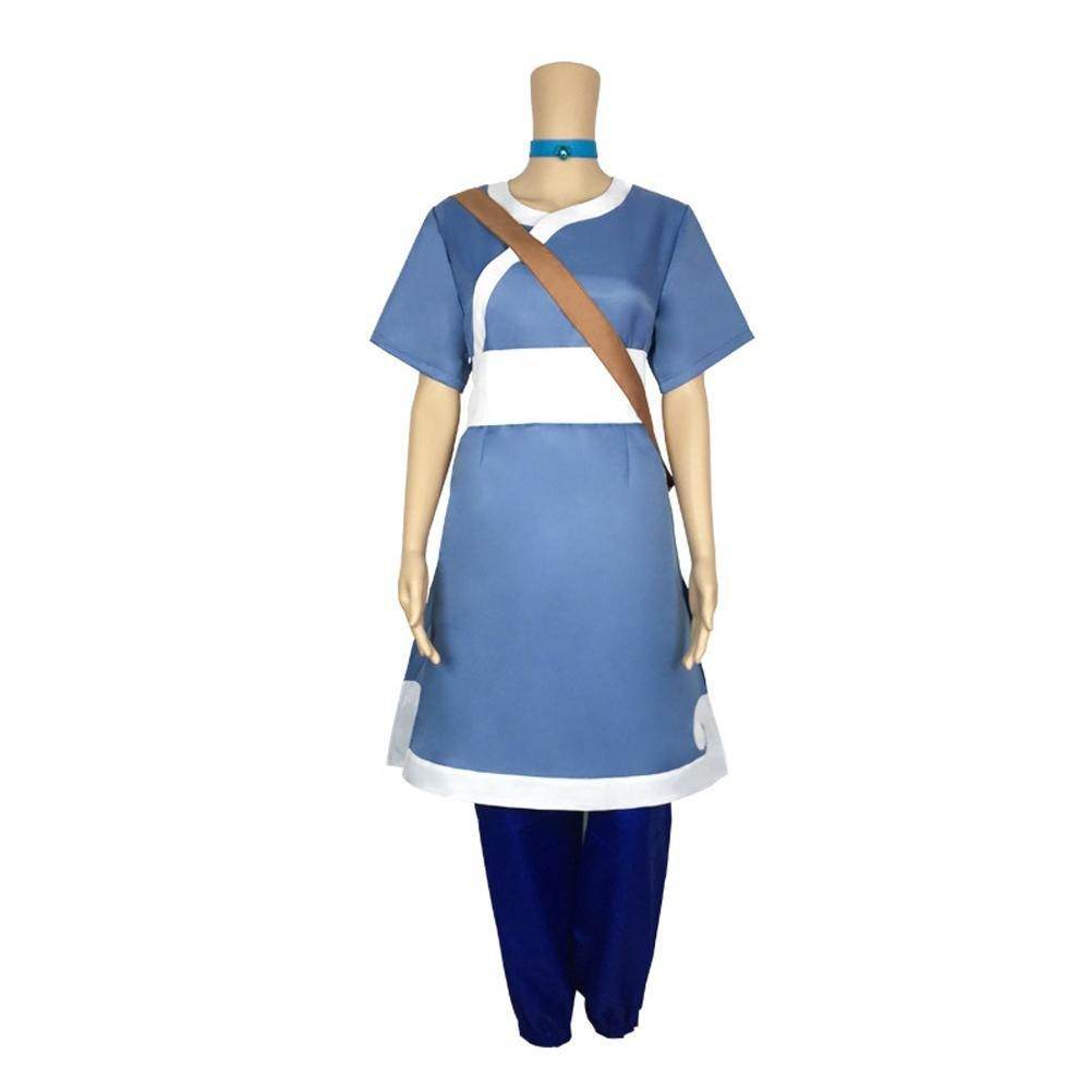 Anime Katara Avatar The Last Airbender Costume Party Carnival Cosplay Full Set - zzcosplay