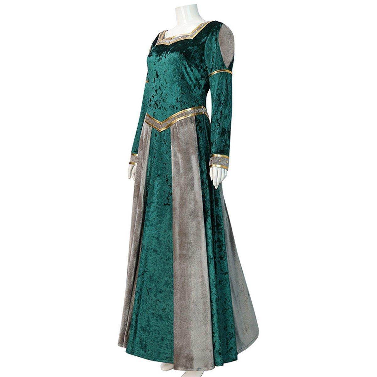 Anime Movie Shrek Princess Fiona Dress Halloween Carnival Suit Cosplay Costume For Adults - zzcosplay