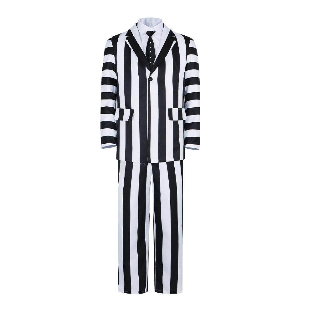 Beetlejuice 2 Michael Keaton Costume Party Halloween Suit - zzcosplay