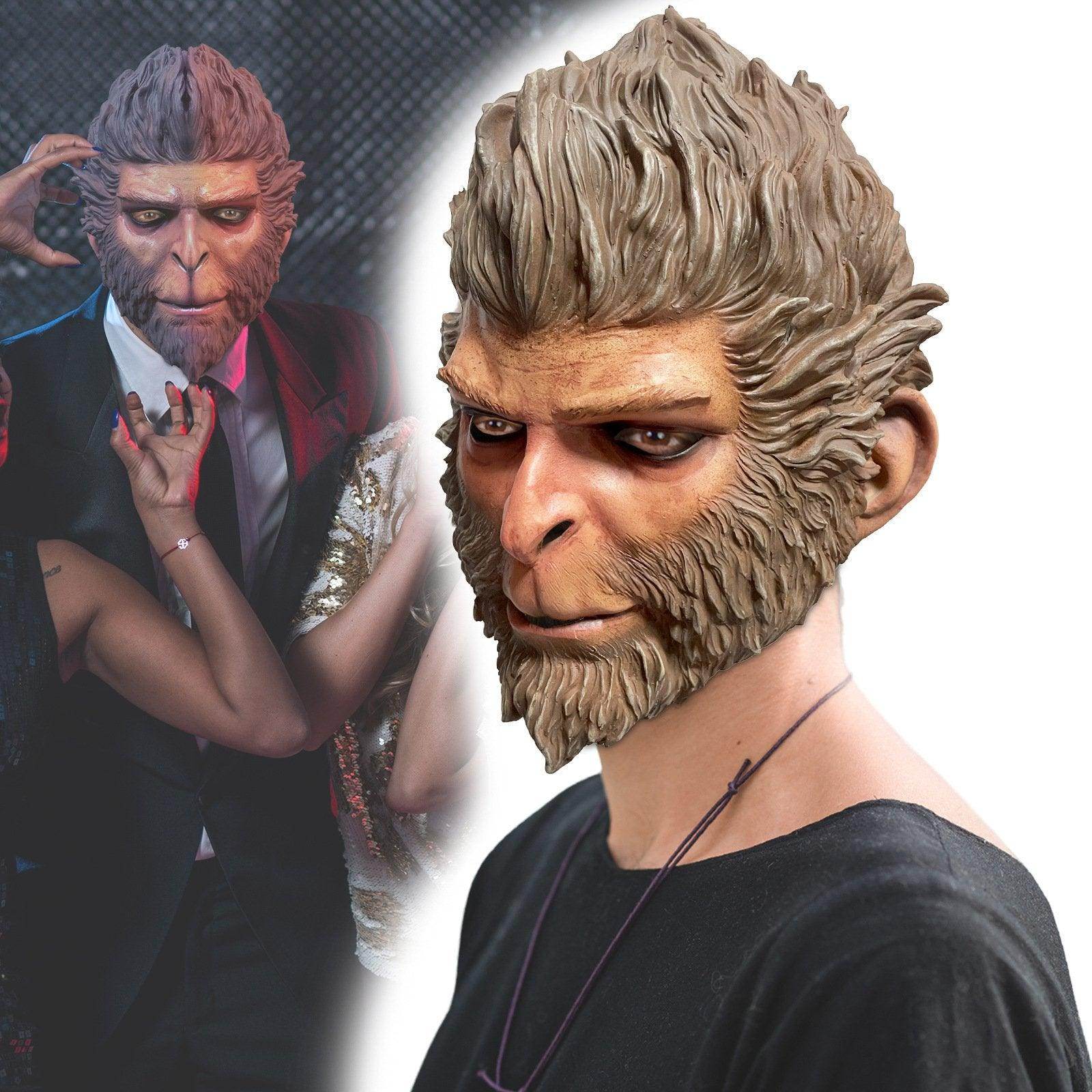 Black Myth Wukong Fun Monkey Mask Halloween - zzcosplay