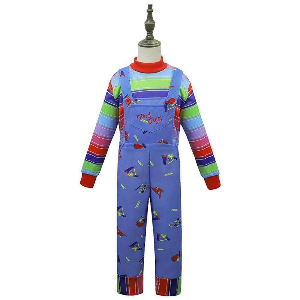 child's kids Chucky Costume Boy Jumpsuit Girls Dress stage Halloween - zzcosplay