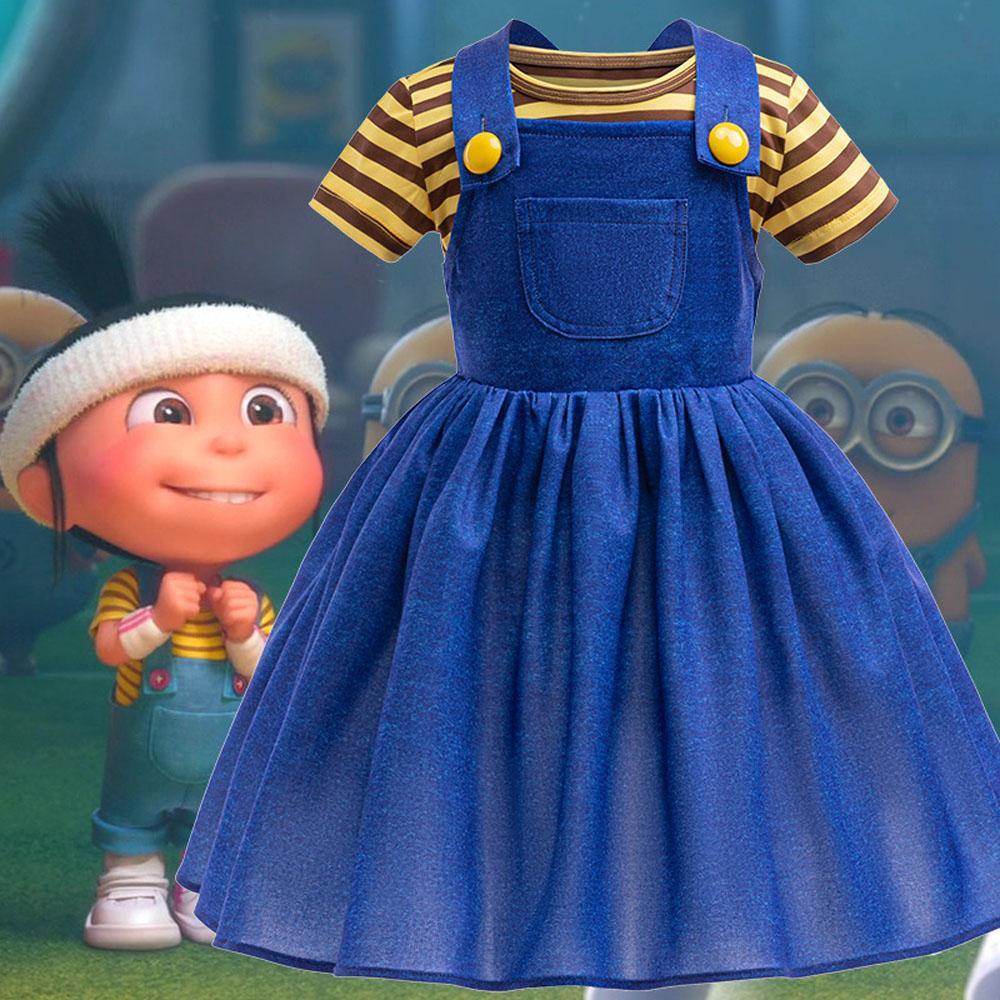 Despicable Me Agnes Costume Cosplay Dress Halloween Party Outfit - zzcosplay
