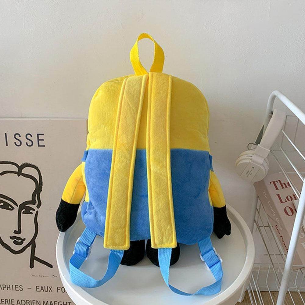 Despicable Me Minions Plush school bag large capacity student cartoon backpack - zzcosplay