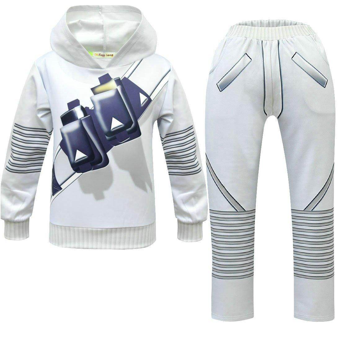 DJ Marshmello Chris Comstock Costume Top Pants Sets for Kids - zzcosplay